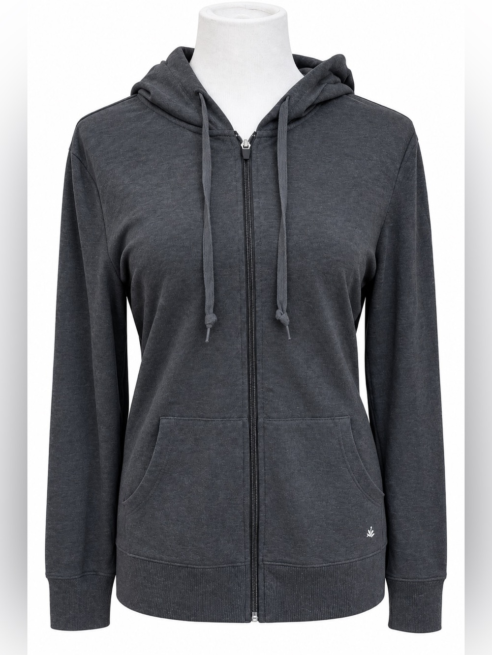 RBX Womens Charcoal Full-Zip Hoodie Large